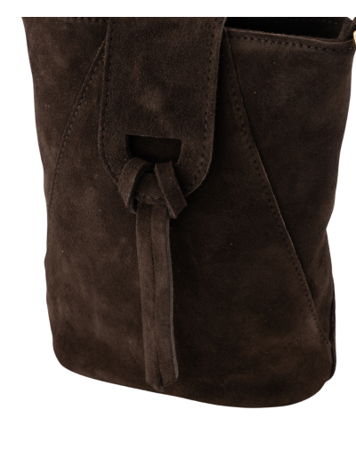 Kendra suède crossbody tas