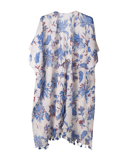 Luchtige katoenen kimono – Bloemenprint