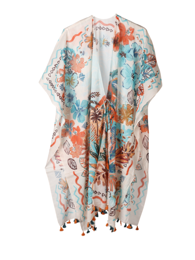 Kimono met kleurrijke tropische print
