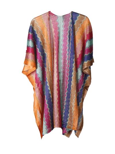 Korte kimono met zigzag patroon