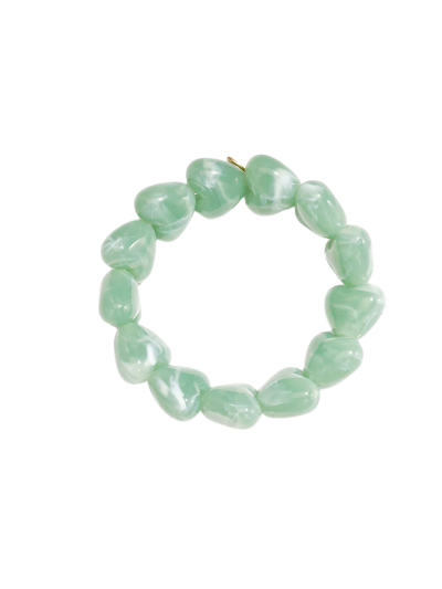 Chunky hartjes armband met marmer effect