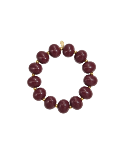 Flore armband met natuursteenlook