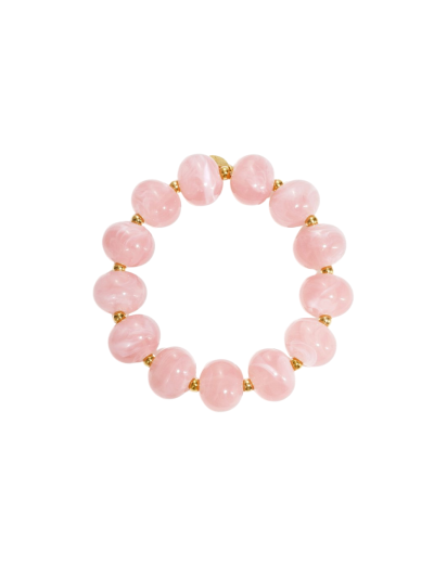 Flore armband met natuursteenlook