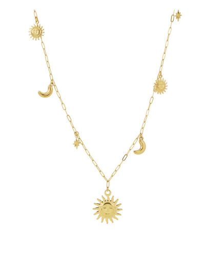 Zon en maan lange schakelketting
