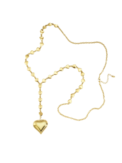 Lange Y-ketting – hartjesdesign 