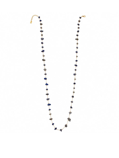 Lange ketting met glaskralen