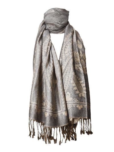 Layla pashmina sjaal met paisley motief