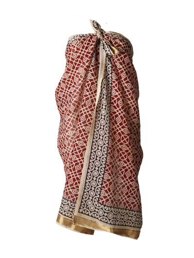 Anika sarong met ornamentprint