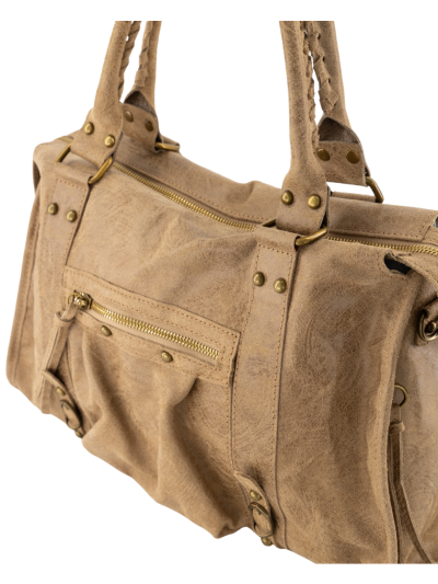 Large lederen city bag
