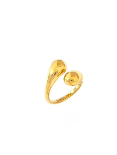 Chunky teardrops ring