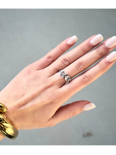 Flora strass ring