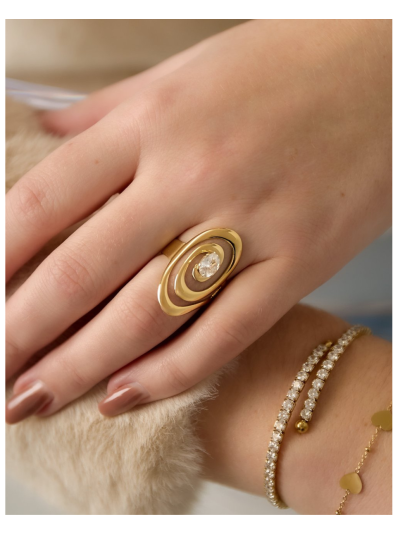 Ornament ring met parel