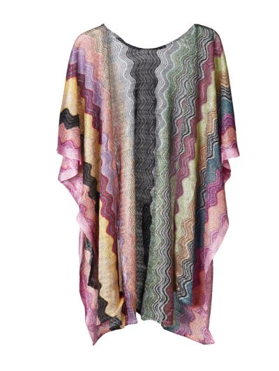 Korte kimono met zigzag patroon