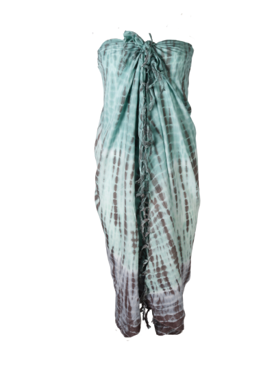 Sarong met tie-dye print
