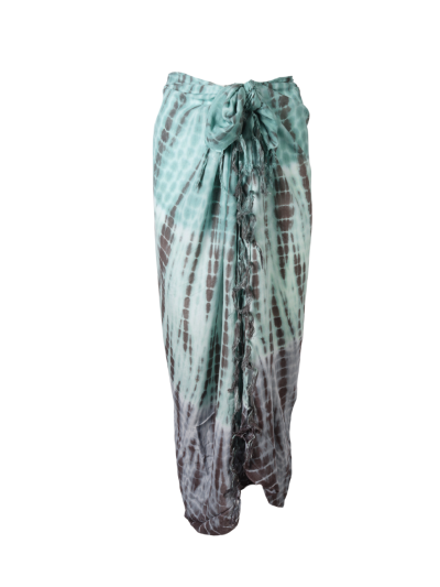 Sarong met tie-dye print