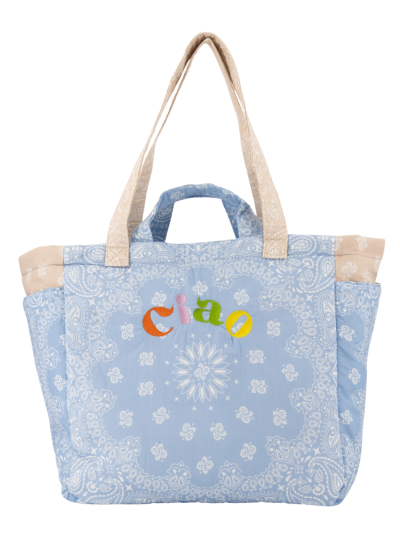 Senna gewatteerde bandana shopper tas
