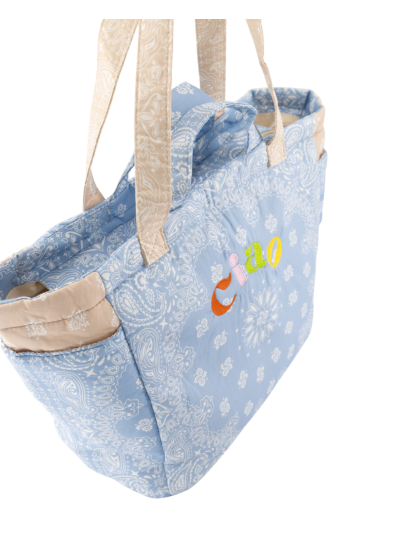 Senna gewatteerde bandana shopper tas