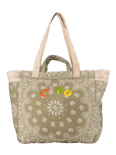 Senna gewatteerde bandana shopper tas