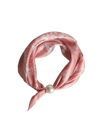 Bandana sjaaltje met parel sluiting