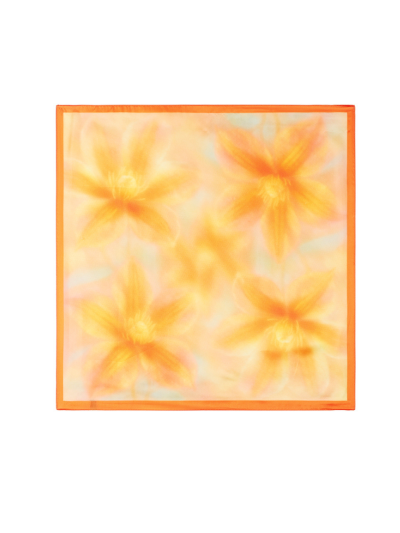 Vierkant sjaaltje aquarel bloemenprint