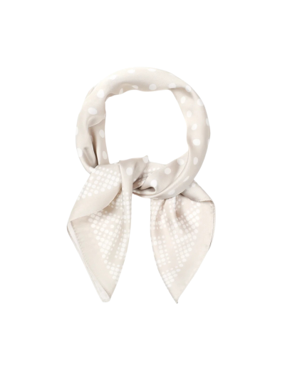 Mixed polkadot satijnen sjaaltje