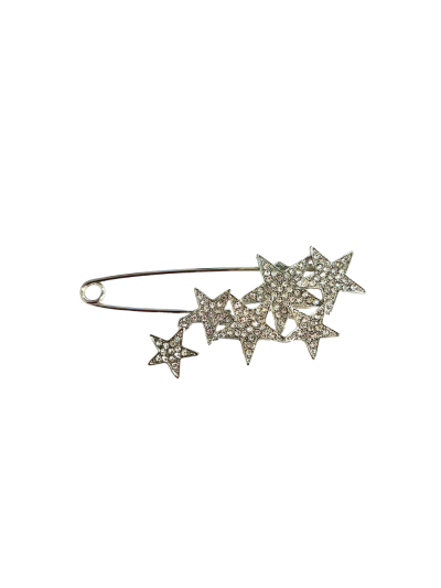 Fashion speld met strass sterren