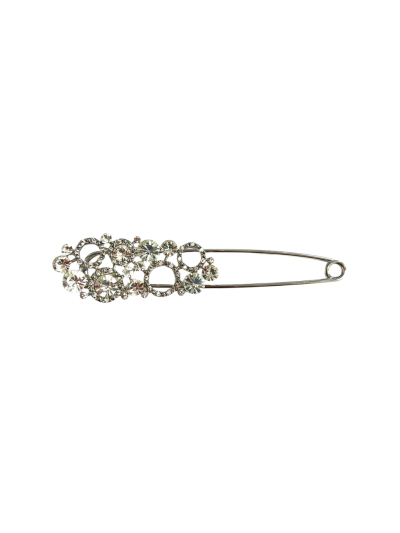 Grote fashion broche speld met glitter strass