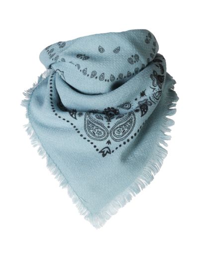 Wol-blend bandana sjaaltje