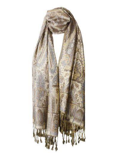 Vera pashmina sjaal met ornamentpatroon