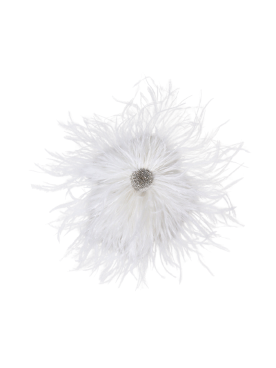 Veren broche / corsage met strass details