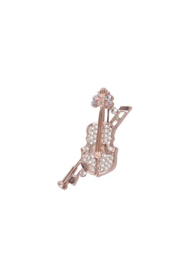 Viool broche – roségoud