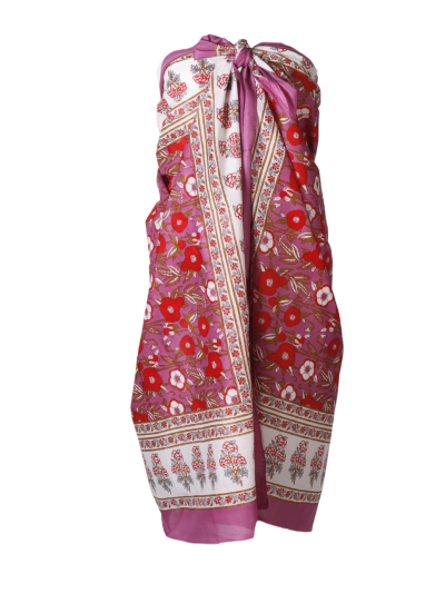 Romée sarong met klaprozenprint