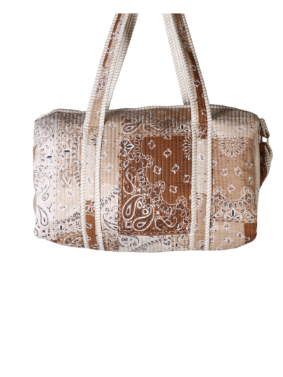 Gewatteerde weekend tas met bandana print