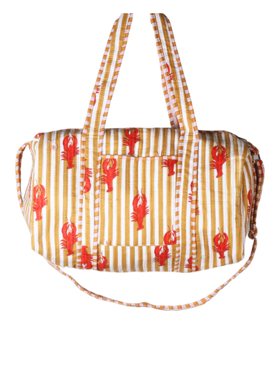 Gewatteerde weekend tas met bandana print