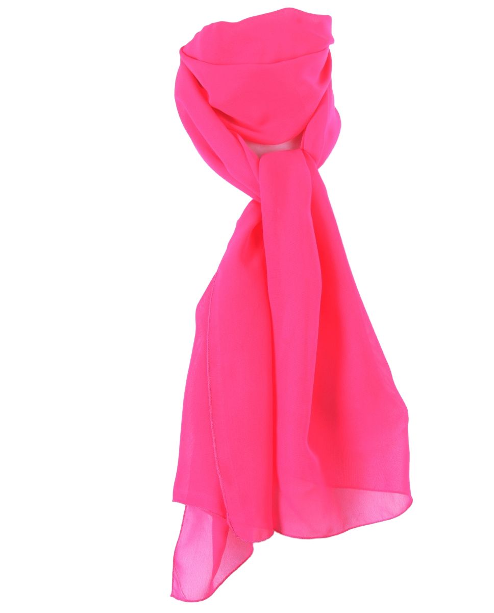 bewondering Baan cabine Neon roze crêpe voile sjaal - bouFFante