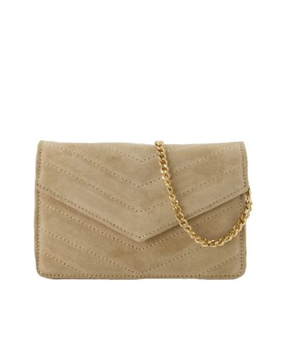 Louise suède clutch/crossbody tas