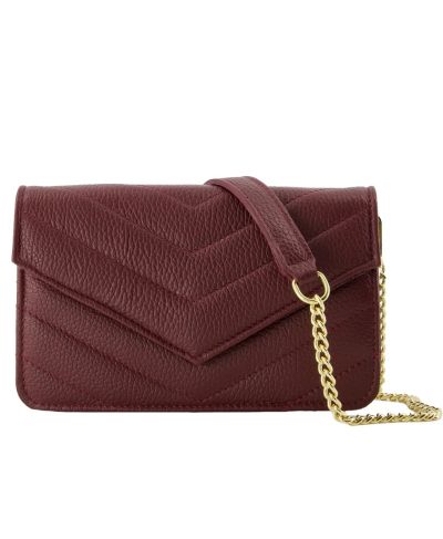 Lederen crossbody clutch