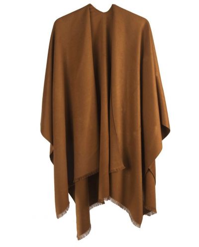 Effen omslagdoek in camel