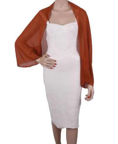 Korte bolero bolero stola in cognac