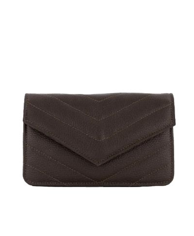 Lederen crossbody clutch