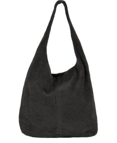 Donkergrijze shopper met rits