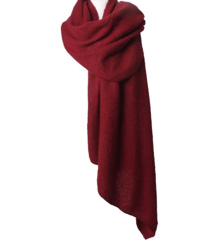 Wol-blend omslagdoek/sjaal 