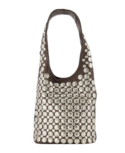 Jackie lederen tas met studs