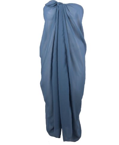 Denimblauw crêpe voile pareo