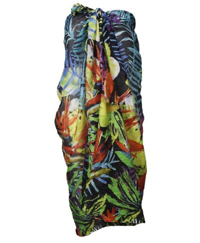 Ella sarong met tropische print