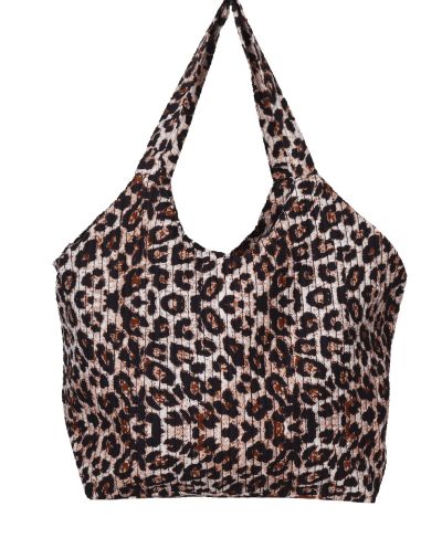Nola – Gewatteerde shopper met luipaardprint 