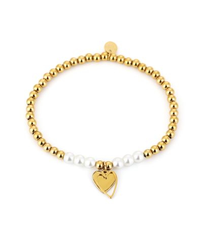 Lauri – Armband met parels en bedeltje