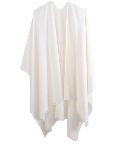 Ivoorkleurige omslagdoek 