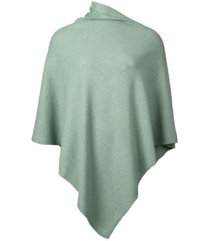 Jade kasjmier-blend poncho