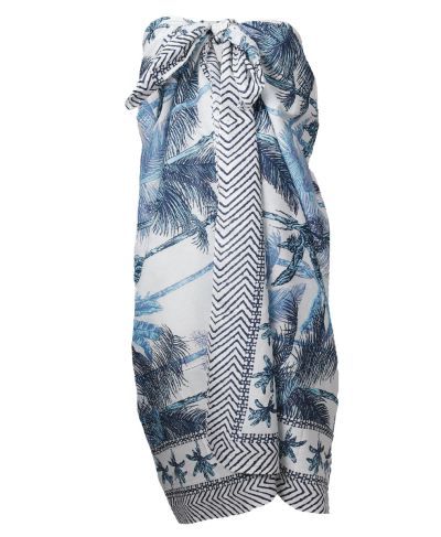 Lesley pareo met palmbomen print